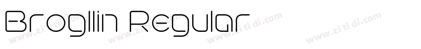 Brogllin Regular字体转换
